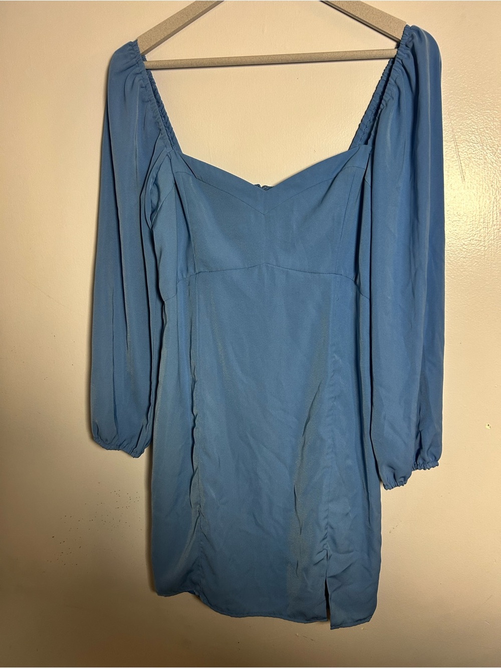 Abercrombie & Fitch Sky Blue Long Sleeve Mini Dress